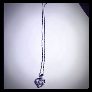 Sliver heart necklace